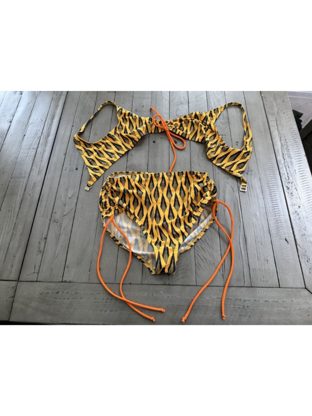 Paco Rabanne high waist printed bikini set Size 38 - Picture 5 of 11